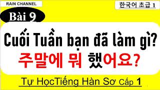 Bài 9 Thì Quá KhứAV 았었어요 thì tương lai sẽchắc sẽAV을ㄹ 거예요Tự học tiếng Hàn sơ cấp 1 online [upl. by Minne954]