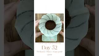 PourOver Coffee Daily Recipe  Day52 Hario V60 Suiren Dripper  Brewing Method2 Threestage pour [upl. by Raleigh]