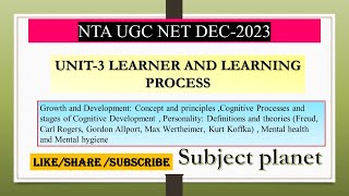 CATTELL’S TRAIT THEORYBIG FIVE  CARL ROGERS  MASLOW HIERARCHY NEEDS UNIT 3  PAPER2 EDUCATION [upl. by Cioban]