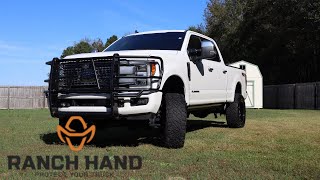 2017 Ford SuperDuty F250F350F450 Ranch Hand Grille Brush Guard [upl. by Oinotnaesoj]