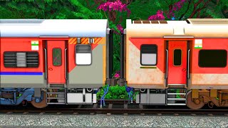 LHB PANTRY COUPLING LHB RED EXPRESS TRAIN  BUMPY RAILROAD Train Simulator  Railworks  NTG GAMING [upl. by Seeto]