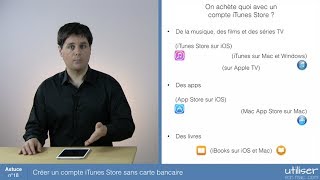 Astuce 18  Créer un compte iTunes Store sans carte bancaire [upl. by Arahsat]