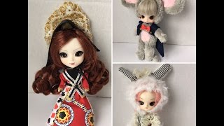 Little Mini Pullip review and comparison to full size doll [upl. by Aimej]