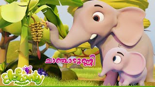 ചാഞ്ചാടുണ്ണി ചരിഞ്ഞാട്  Chanjadunni Charinjadunni  Animation Song  Elefaanty Malayalam [upl. by Dnomyad]