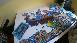 Time Lapse Puzzle Ravensburger Memorable Disney Moments Part H of 40320 [upl. by Attiuqehs]