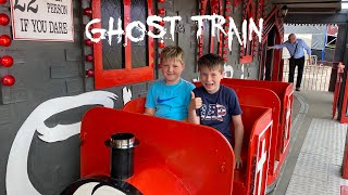 The Ghost Train at Mablethorpe Seafront Funfair on ride POV [upl. by Soma]