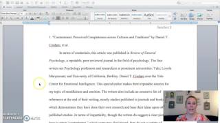 Annotated Bibliography Sample [upl. by Nehttam]