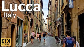 Charming Walking Tour of Lucca Italy Old Town 4K Ultra HD 60fps in 2022 [upl. by Pillow]