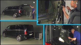 MercedesBenz Vito Antriebseinheit der elektrischen Heckklappe ausbauen und ersetzen  W447 W448 [upl. by Nerraj]