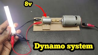 Dynamo system  How to make Dynamo motor project  3v to 8v free energy [upl. by Sigfrid]