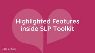 Highlighted Features in SLP Toolkit [upl. by Lateh]