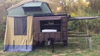 Expedition Supply M1102 Adventure Trailer by Tradesmen Truck Tops [upl. by Siurtemed171]