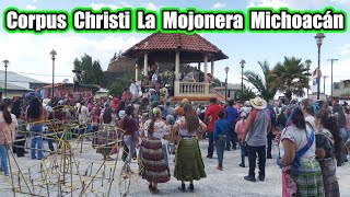 CORPUS CRISTI en LA MOJONERA MICHOACÁN y el Tradicional Palo Encebado [upl. by Ariaet122]