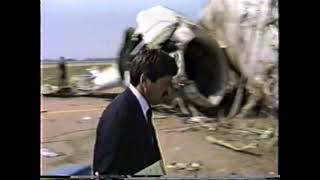 Footage McDonnell Douglas DC10 Flight 232 of United Airlines after crash in Sioux City  July 1989 [upl. by Relyks]