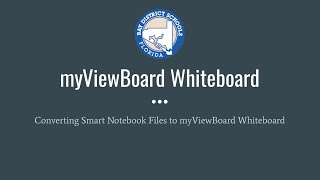 Converting SmartNotebook Files to MyViewBoard Whiteboard [upl. by Bolten]