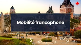 Mobilité francophone [upl. by Bradshaw]