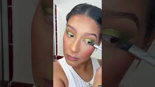 Green eye makeup look makeup makeuptutorial makeupglam [upl. by Nahsed474]