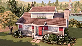 STARTER FAMILY HOME 🏡 The Sims 4 Speed Build  No CC [upl. by Aysan]