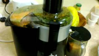 Juicing fruits and vegetables with my Cookworks whole fruit juicer [upl. by Nosdrahcir298]