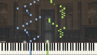 JS Bach  Partita 1 in B flat Major BWV 825  Piano Synthesia  Library of Music [upl. by Atilemrac682]