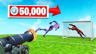 ZOMBIE FOOTBALL 50000 VBUCKS Challenge Fortnite Minigame [upl. by Nylear]