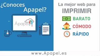 Apapel  Copistería Online [upl. by Baudin]