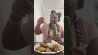 Fufu 😋 asmr mukbang food short viralvideo [upl. by Nemrak306]