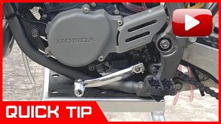 How To Remove and Install a Motorcycle Shift Lever [upl. by Casimir]