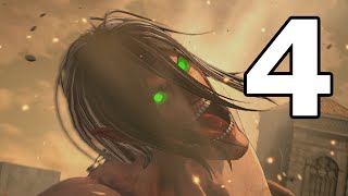 Attack On Titan English Walkthrough Part 4  No Commentary Playthrough PS4 [upl. by Onitnevuj]