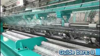 3 19 High speed fishing nets EL raschel warp knitting machine [upl. by Kaitlynn]