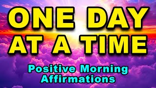 One Day At A Time  Positive Morning Affirmations  Affirmations for Positive Thinking  Gratitude [upl. by Erialcyram]