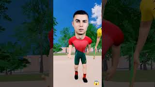 Ronaldo knocked him 😄😄😄downyoutubeshorts football topfootballplayers [upl. by Fleeta]