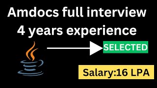 Amdocs full interview 4 years experience  Spring boot  microservices  core java developer [upl. by Annaej211]