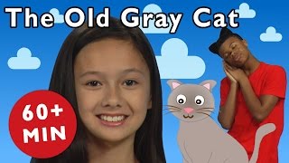 The Old Gray Cat and More  Nursery Rhymes from Mother Goose Club [upl. by Elleret299]