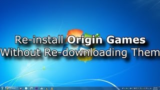 How To Move Origin Games To Another PC Without Redownloading [upl. by Annaet]