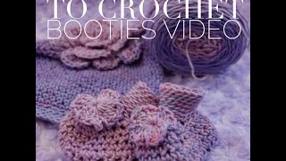 Learn How to Crochet Beginner Baby Booties [upl. by Adnoral212]