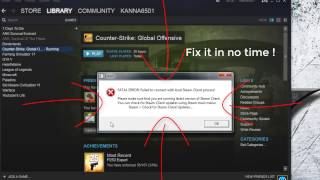 How To Fix CS GO Fatal Error Steam [upl. by Angadresma]