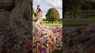 Isha Ambani in a sari gown that took 10000 hours to complete for MetGala  Vogue India [upl. by Buchalter73]