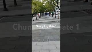 Chung Ang University gate 1 phonk music chungang seoul bts [upl. by Eirallih]