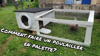 Comment faire un poulailler en palette [upl. by Allista]