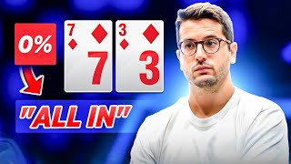 Six of the most RECKLESS Poker Bluffs EVER [upl. by Neerom]