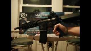 Airsoft Gun Review Cybergun Colt M4 CQB ALL METAL AEG [upl. by Reddy662]