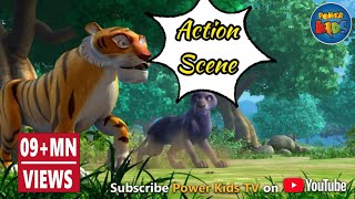 मोगली की कहानिया  जंगल बुक HD  हिंदी कहानियां  Action Scenes Compilation  PowerKids TV [upl. by Elocin]