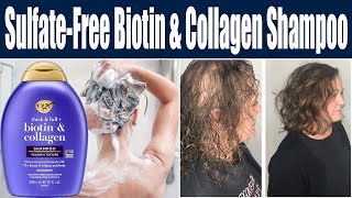 OGX Thick amp Full  Biotin amp Collagen Volumizing Sulphate Free Shampoo Review [upl. by Lenuahs861]