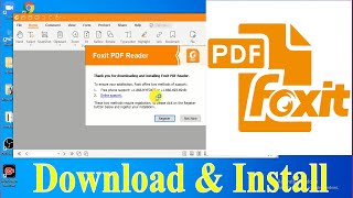 How to Download and Install Foxit Reader [upl. by Retrac]