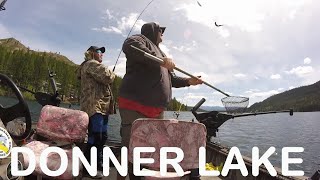 3 Lakes in 3 Days Day 1 DONNER LAKE CA kokanee fishing [upl. by Huberman327]