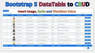 Customize Bootstrap5 DataTables to Create Complete CRUD Operations  CRUD in Bootstrap5 DataTables [upl. by Ycnay]