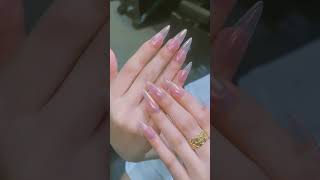 Cute Nail with Cute girl  Jol Mlob Spa and Salon [upl. by Onin217]