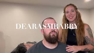 ASMR HAIRCUT AND BEARD TRIM WITH REAL HAIRSTYLIST VERY RELAXING [upl. by Amathist27]