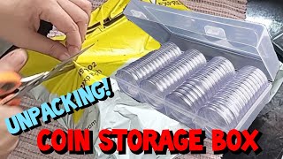 UNPACKING COIN STORAGE BOX  COIN CAPSULE BOX coincollection bestbuy [upl. by Annav]